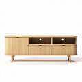 Bamboo storage cabinet for living room 150 x 40 x 50cm with three drawers