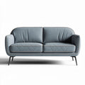 Modern upholstered sofa in gray fabric with quilted design 180 x 80 x 85cm